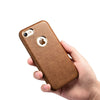 MTT Apple iPhone 7 Premium Leather Back Cover Case (Brown)