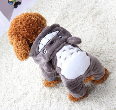 New Fleece Dog Cat Warm Winter Costume Dogs Hoodie Coat