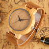 Elegant Design Handmade Wood Watches with Genuine Leather