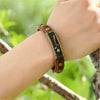 Leather Bracelet Rose Bracelet Wristband For Women Men