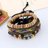 Handmade multi-layer leather bracelet New Fashion