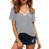 Summer Fashion Bandage Sexy V Neck Criss Cross