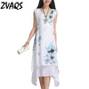 Summer dress New Fashion sleeveless women dress casual cotton