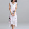 Summer dress New Fashion sleeveless women dress casual cotton