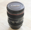 Camera Lens Stainless Steel Cup  -  BLACK